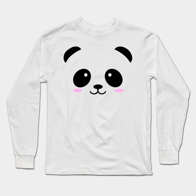 Panda Long Sleeve T-Shirt by MinimalistTShirts